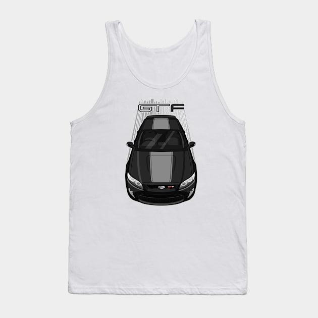 Ford Falcon GT-F 351 - Black - Silver Stripe Tank Top by V8social